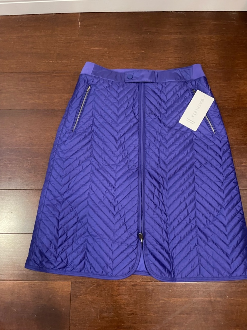 athleta apres ski skirt noble blue size 6 nwt